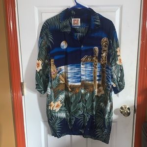 XL Hawaiian Togs Original Cotton Hawaii/Floral Aloha Button down Shirt